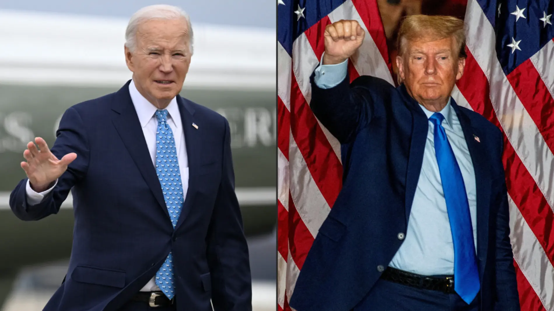 Donald Trump y Joe Biden